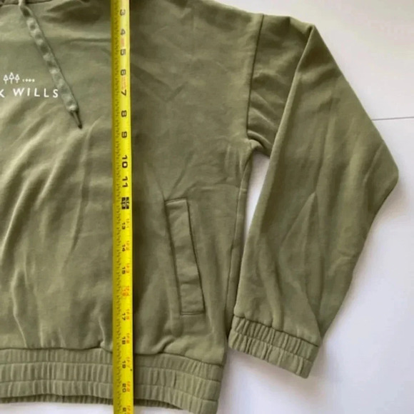 Jack Wills Green Olive Fleece Hoodie Size Large (US 12) - Picture 8 of 9